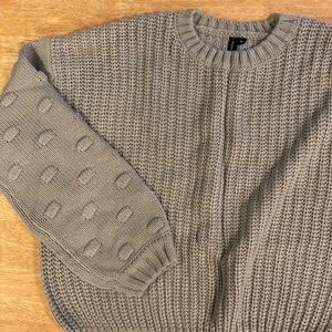Crop Bubble Sweater